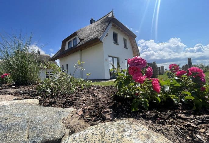 Ferienhaus "Rugard" in Dranske / Lancken - Ferienhaus Rugard mit Panoramasauna und Boddenblick in Dranske