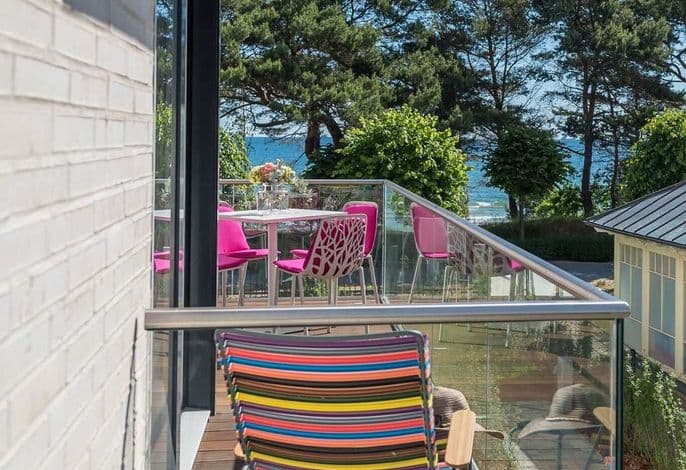 Villa Vogue - Appartement 7 - Ferienappartement 7 in der Villa Vogue Binz für 4 Personen, Meeresblick, am Strand, Kamin detail 4