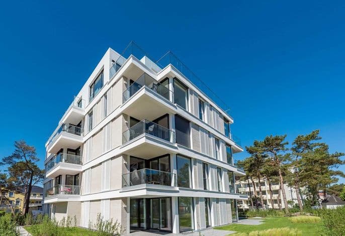 Villa Vogue - Appartement 7 - Ferienappartement 7 in der Villa Vogue Binz für 4 Personen, Meeresblick, am Strand, Kamin detail 1