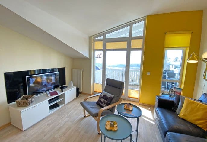 Ferienwohnung 08 2-Raum DG mit Balkon - A: Haus Rügenscher Bodden mit Meerblick detail 4