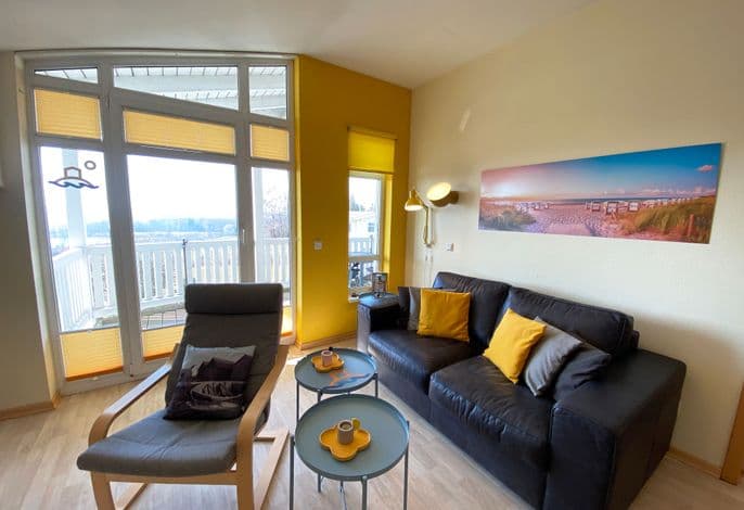 Ferienwohnung 08 2-Raum DG mit Balkon - A: Haus Rügenscher Bodden mit Meerblick detail 3