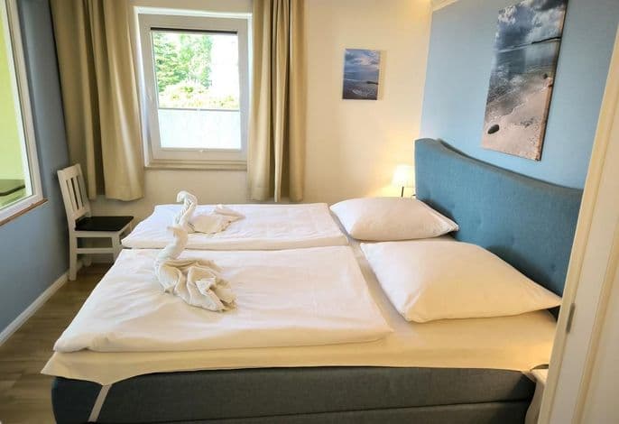 2-Raum-Ferienwohnung mit Meerblick und Balkon (Ms)
