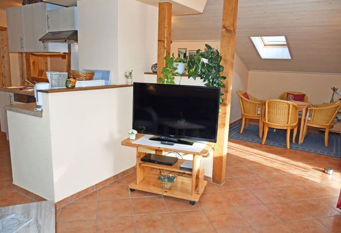 Ferienwohnung mit Balkon und Kamin Bernstein - Ferienwohnungen mit Kamin und Blick zum Selliner Seepark detail 2
