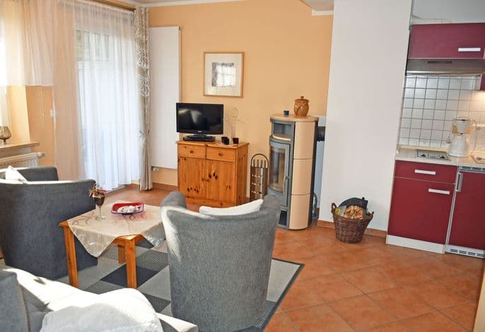Ferienwohnung mit Balkon und Kamin Donnerkeil - Ferienwohnungen mit Kamin und Blick zum Selliner Seepark detail 3