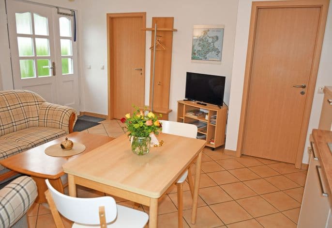 2-Raumferienwohnung m. Terrasse Koje für Vier