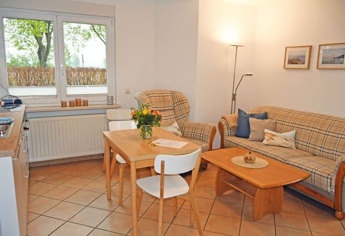 2-Raumferienwohnung m. Terrasse Koje für Vier - schöne Ferienwohnungen mit Terrasse im Zentrum von Rügen detail 3