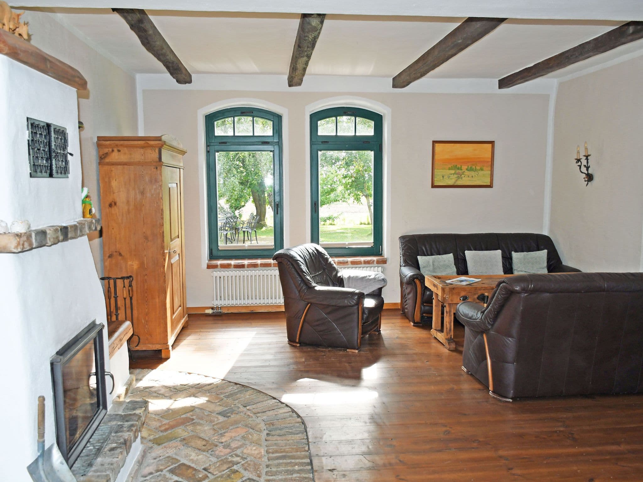 Ferienwohnung Poltenbusch mit Kamin und Terrasse - Ferienwohnungen im Süden von Rügen mit Sauna detail 1