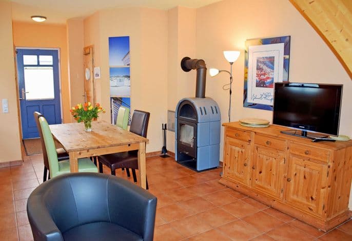 Appartement 5 mit Kamin und Terrasse Nixenhus