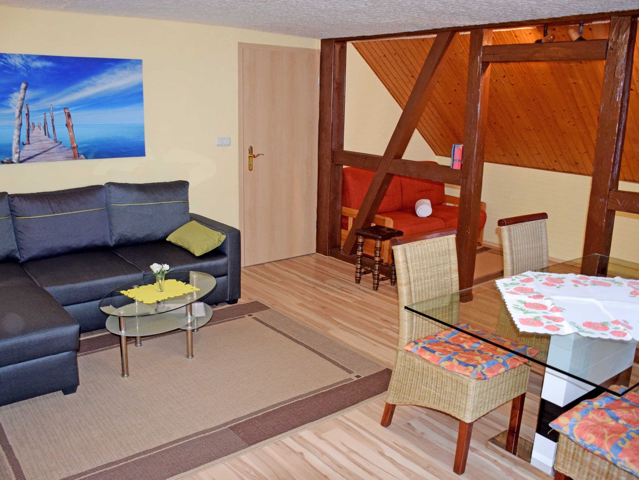 01 Ferienwohnung Steuerbord mit Terrasse - Ferienwohnungen im Haus Friedenswinkel detail 3