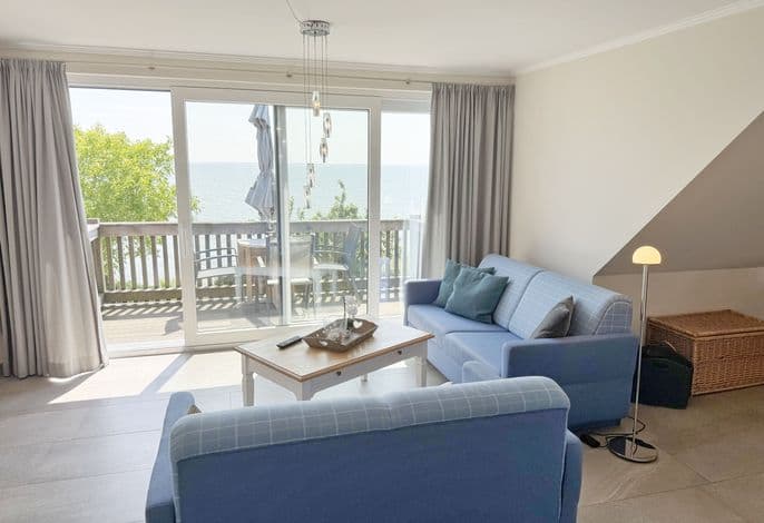 Ferienwohnung 05 mit Südbalkon und Meerblick