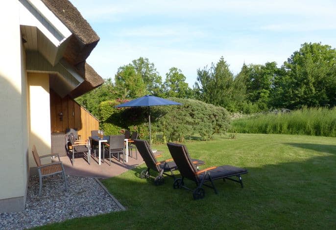 Behagliches Reetdachhaus Eibe 1 Sauna Kamin Wallbox detail 2