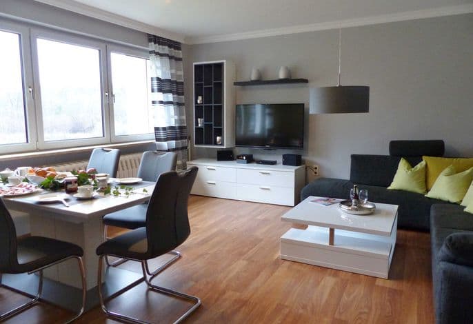 3-Raum-Appartement mit Süd-West-Terrasse - Ferienhaus am Schmachter See detail 3