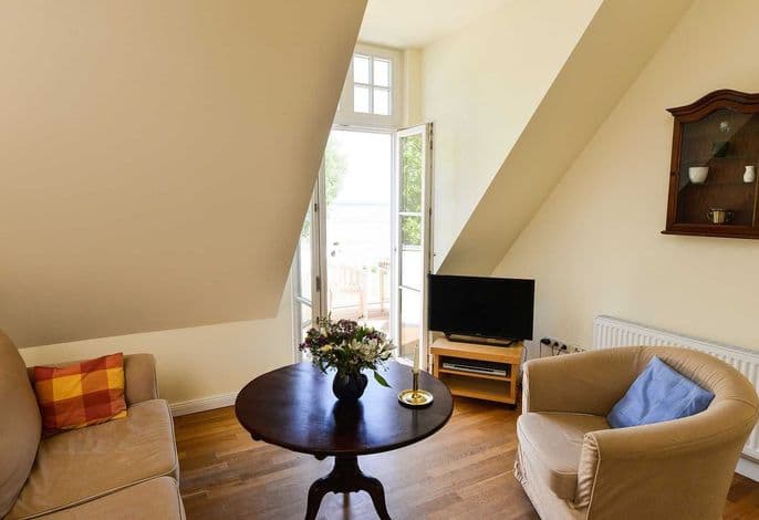 Ferienwohnung 6 mit Seeblick und Balkon 2 Personen - Gut Grubnow Rügen detail 3