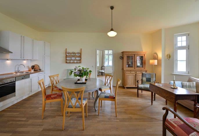 Ferienwohnung 3 mit Seeblick und Terrasse - Gut Grubnow Rügen detail 2