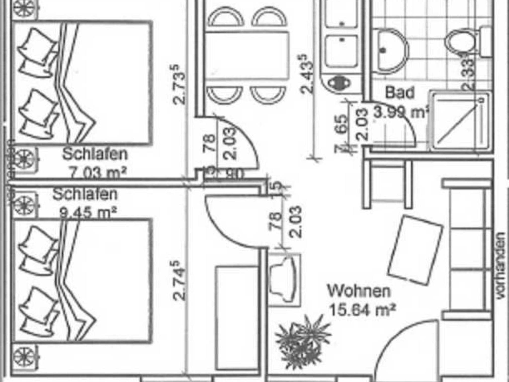 Appartement mit 2 Schlafzimmern Seestern 2 - Ferienpark Bernstein detail 3