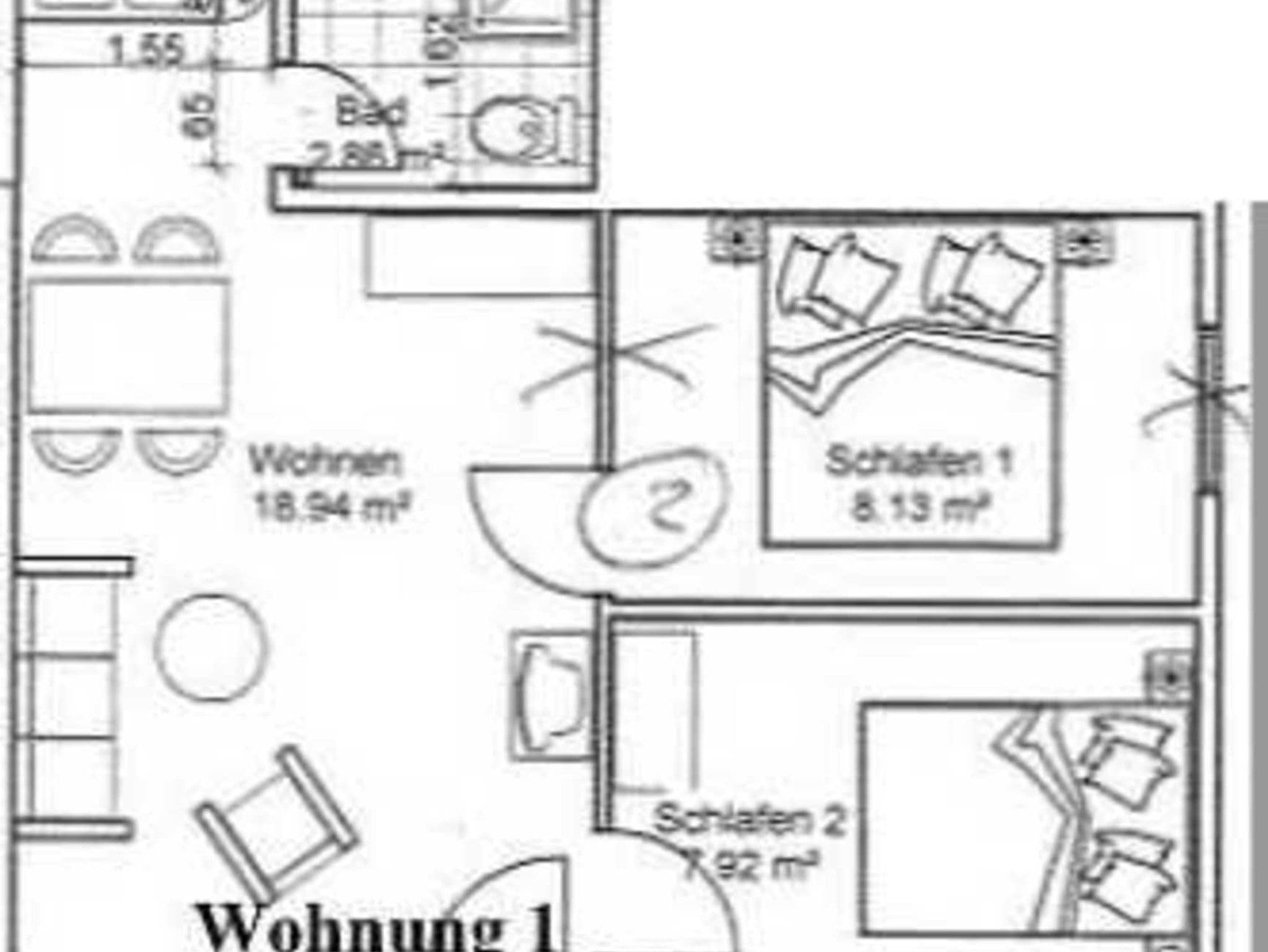 Ferienwohnung mit 2 Schlafzimmern Sanddorn 1 - Ferienpark Bernstein detail 2