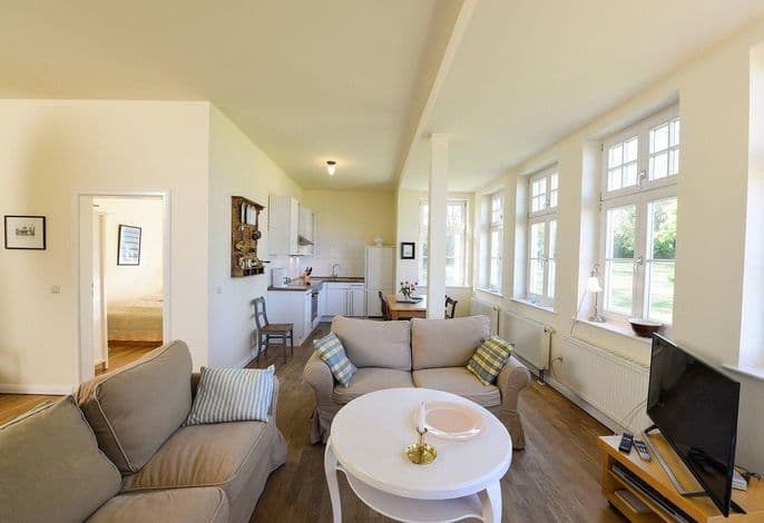 Gutshaus Grubnow Ferienwohnung 4 mit Hund am Wasser Sauna und WLAN incl. - Gutshaus Grubnow Ferienwohnung 4 mit Hund am Wasser Sauna und WLAN incl. detail 2
