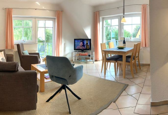 Dünenhaus in Toplage, 4 Fußminuten zum Südstrand mit Blick über Hügellandschaft zur Ostsee, Schwimmbadnutzung inklusive - Dünenhaus in Toplage, 4 Fußminuten zum Südstrand mit Blick über Hügellandschaft zur Ostsee, Schwimmbadnutzung inklusive detail 4