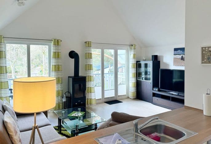 Familienfreundliches Apartment mit Infrarotsauna, Kamin & Balkon in Strandnähe - Ostseepark Rügen detail 3
