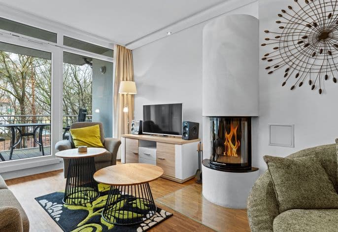 Ferienapartment mit Fußbodenheizung, Kaminofen und Balkon - nur 150 m zum Strand - DünenResort Binz detail 2
