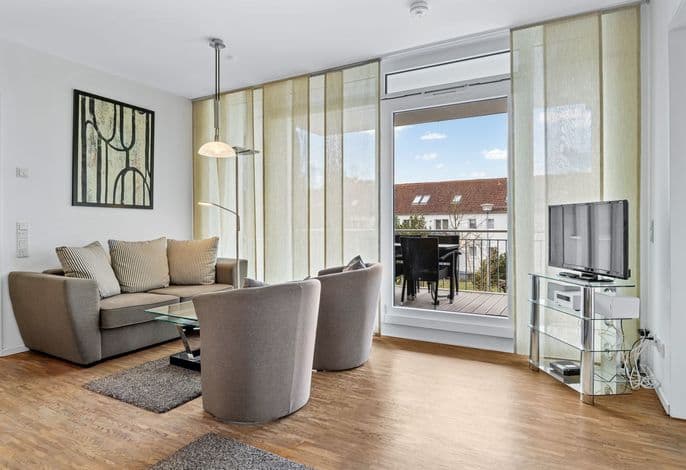 Schönes Apartment mit Balkon und Fußbodenheizung - nur 150 m zum Ostseestrand! - DünenResort Binz detail 1