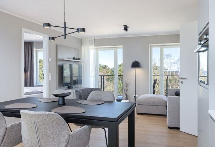 Tolles Familienapartment an der Ostsee mit Balkon, Meerblick und zwei Bädern - Strandresidenzen Binz-Prora detail 3