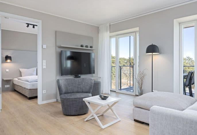 Tolles Familienapartment an der Ostsee mit Balkon, Meerblick und zwei Bädern - Strandresidenzen Binz-Prora detail 1