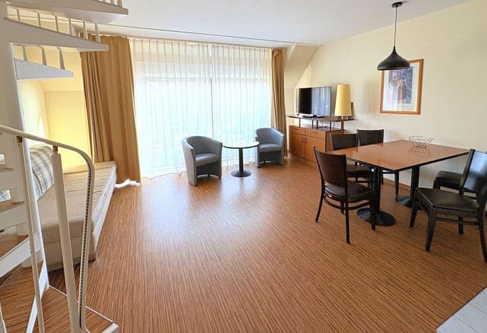 Boddenhof Apartment 52 - Balkon, hundefreundlich - Ferienwohnung 52 – Idyllisches Apartment für 5 mit zwei Schlafbereichen & WLAN detail 4