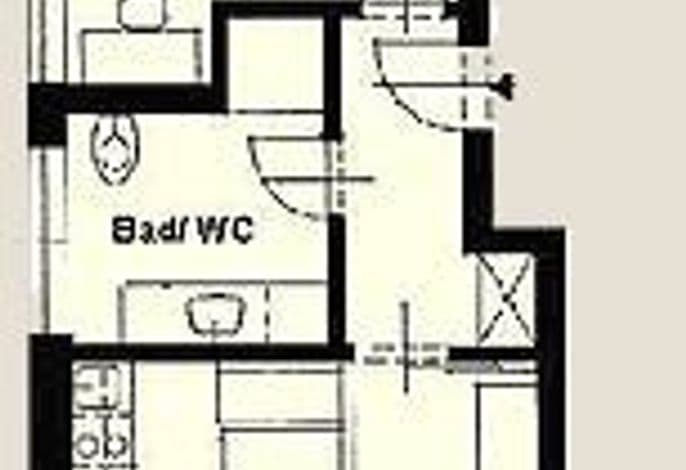 Ferienwohnung Grunewald, 50 qm, 1 Schlafzimmer, max. 4 Personen - Ferienanlage Alt Reddevitz detail 1