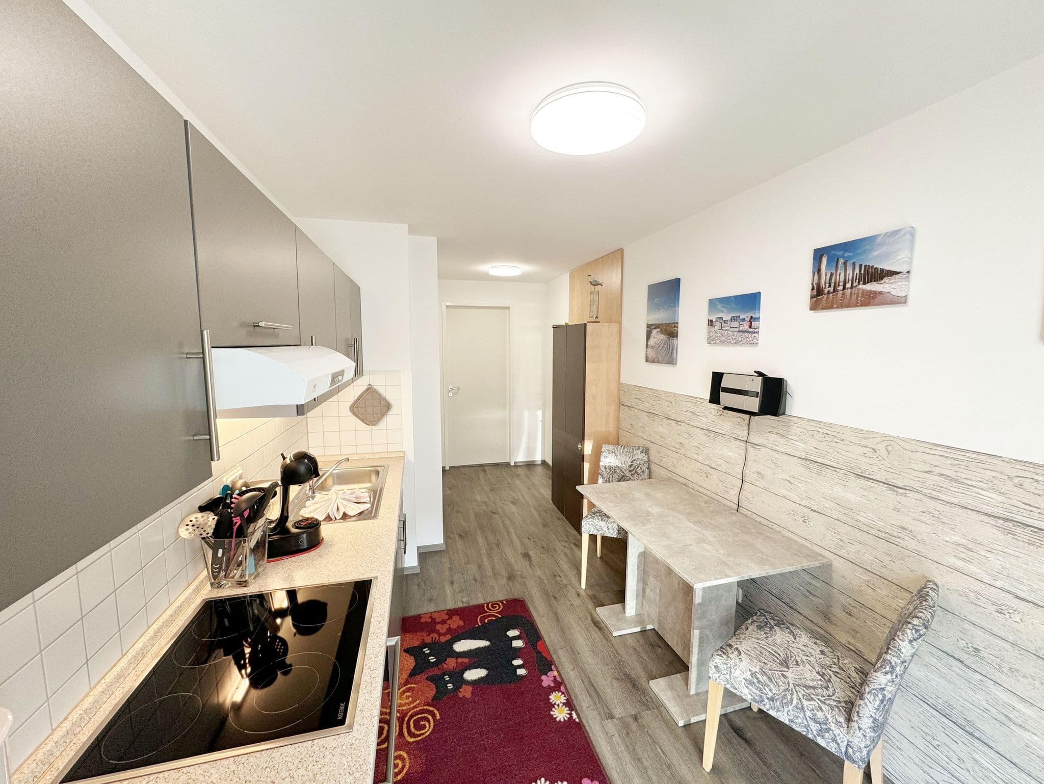 Wohnung 01 mit Terrasse und Boddenblick