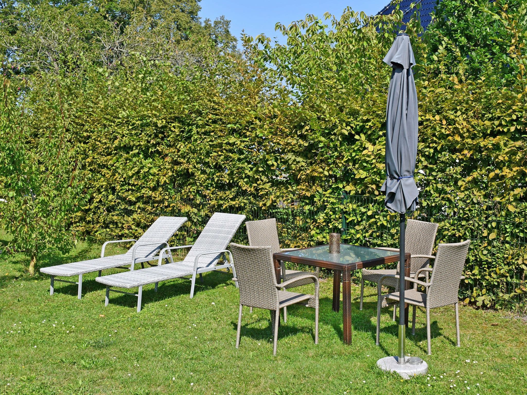 Ferienwohnung mit Sitzecke im Garten am Bodden in Ralswiek detail 4