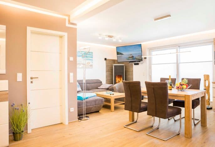 Ferienwohnung Lachmöwe - Haus Meeresleuchten mit Sauna- u. Erlebnisbadnutzung detail 1
