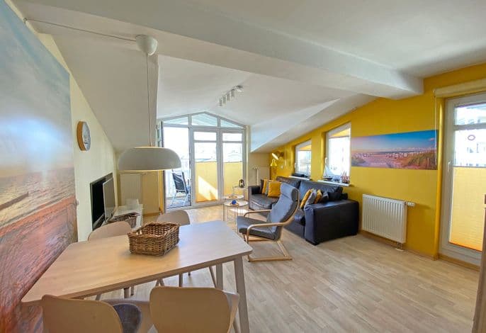 Ferienwohnung 09 3-Raum DG mit 2 Balkonen