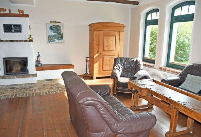Ferienwohnung Poltenbusch mit Kamin und Terrasse - Ferienwohnungen im Süden von Rügen mit Sauna detail 2
