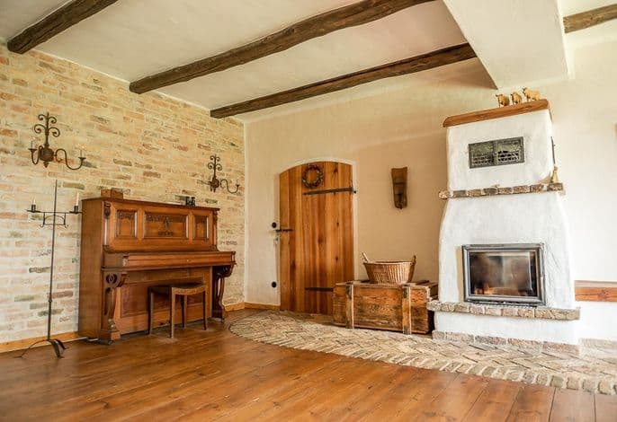 Ferienwohnung Poltenbusch mit Kamin und Terrasse