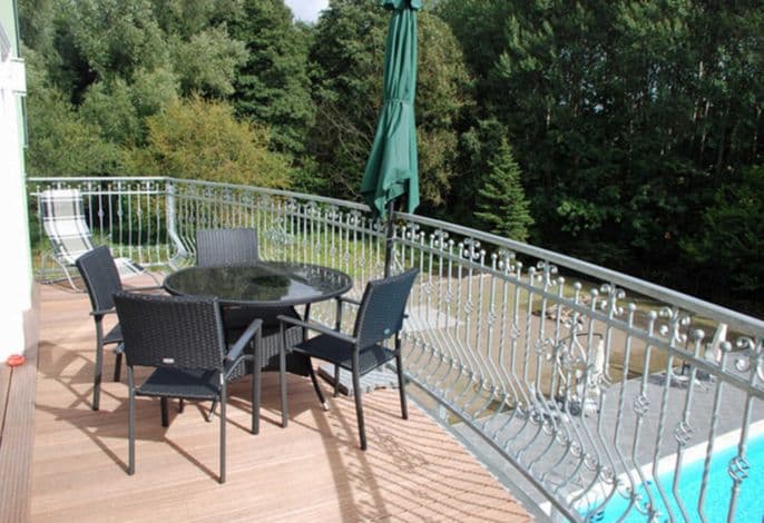 Ferienappartement Morgentau mit Sauna und Balkon - Gutshaus-Appartem. mit Kamin, Außenpool und tlw. Sauna***** detail 3
