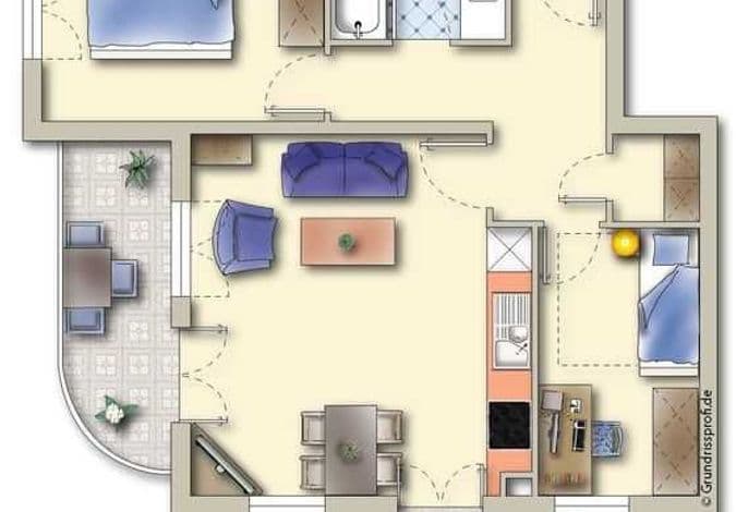 Komfort-Ferienwohnung Rosa Wg. 6 - Komfort-Ferienwohnung Rosa Wg. 6, Strandnah, Top-Ausstattung detail 3