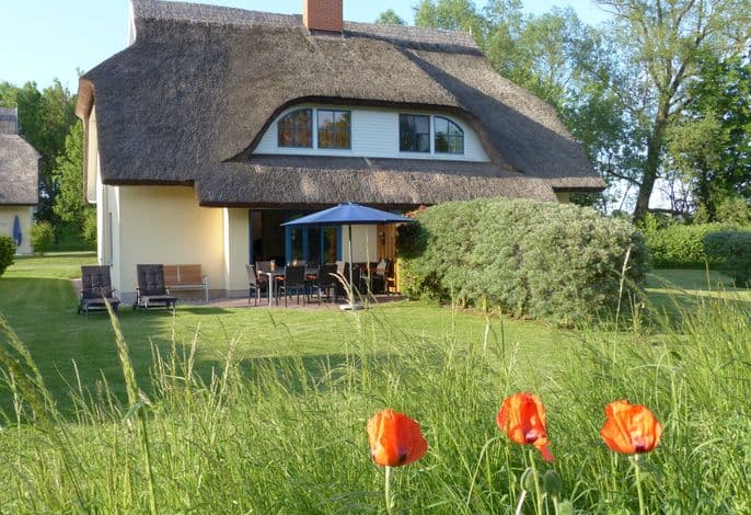 Behagliches Reetdachhaus Eibe 1 Sauna Kamin Wallbox