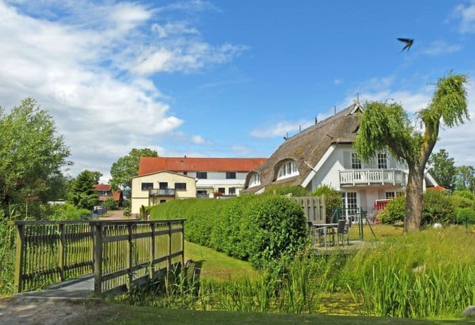 Landhaus mit Reetdach am Teich detail 4