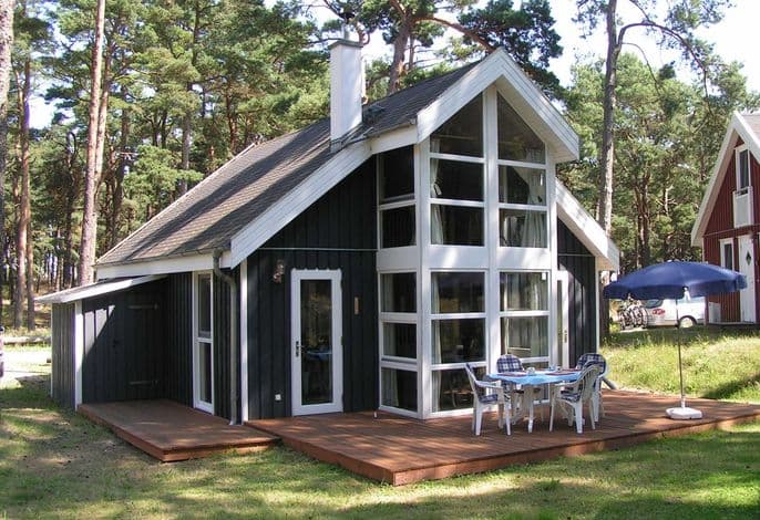 Ferienhaus Walddüne - Strandpark Baabe - ca.100m Strand - Ferienhaus Walddüne - Strandpark Baabe - ca.100m Meer/Strand