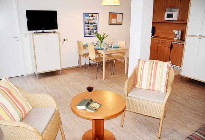 2-Raumferienwohnungen Balkon 4P B 32 - Ferienwohnungen im Appartementhaus Sellin detail 4