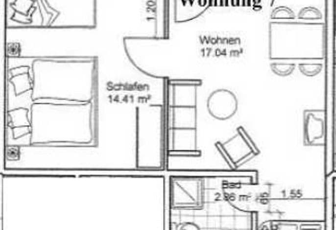 Wohnung Sanddorn 7 für 5 Personen - Ferienpark Bernstein detail 1