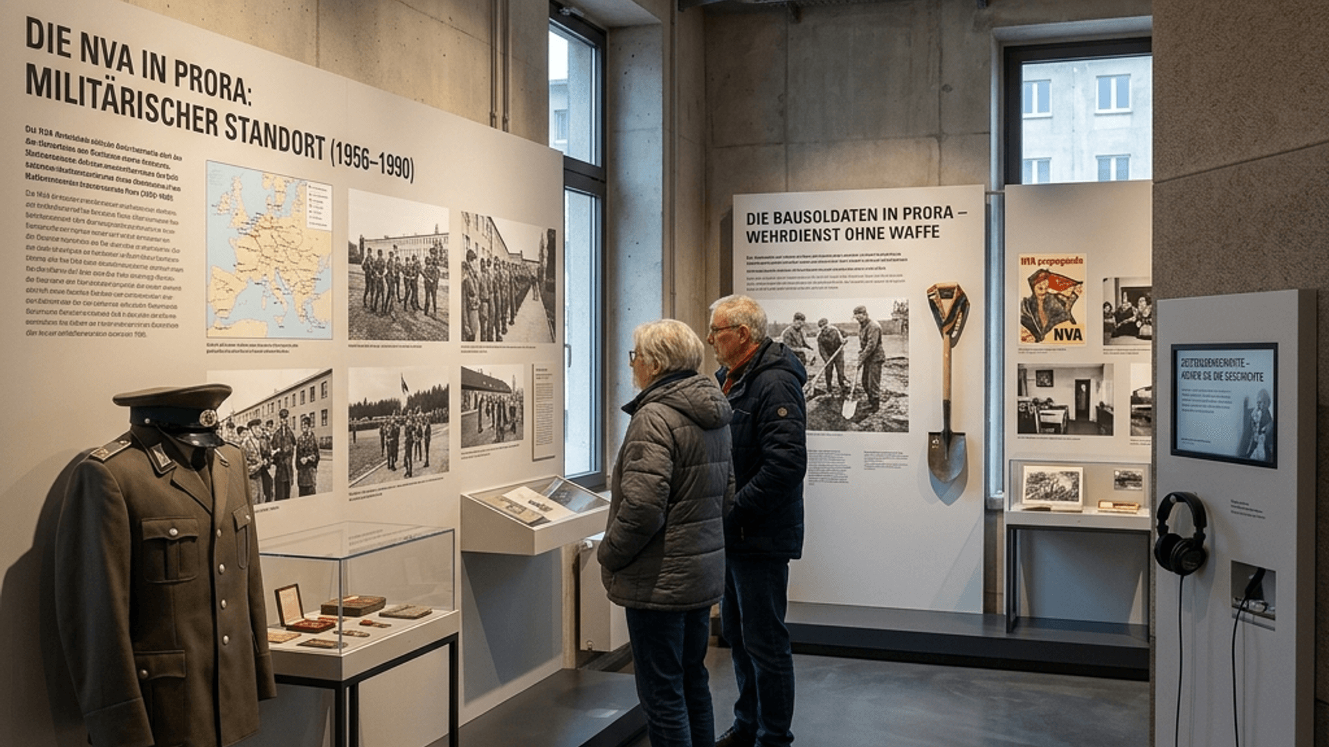 Ausstellung zu NVA und Bausoldaten im PRORA-ZENTRUM auf Rügen