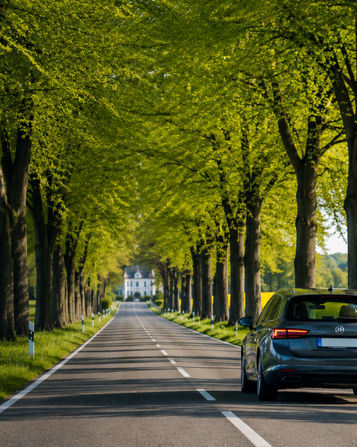 Mit dem Auto auf der Insel Rügen
