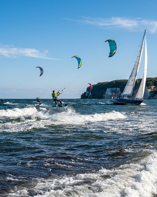 Wassersport auf der Insel Rügen