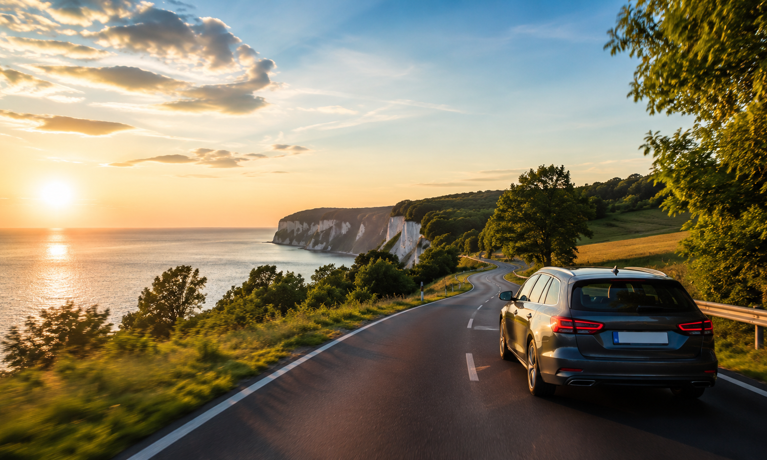 Mit dem Auto auf der Insel Rügen