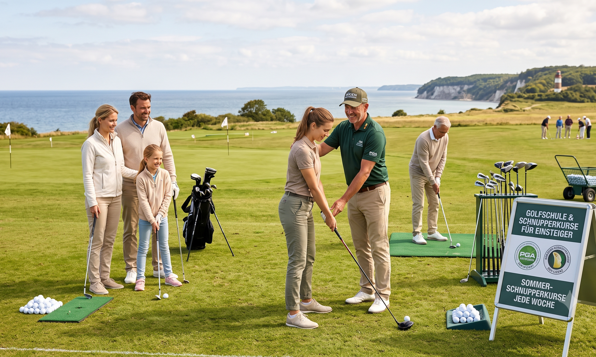 Golfen auf der Insel Rügen