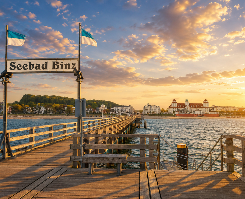 Osteseebad Binz am Abend