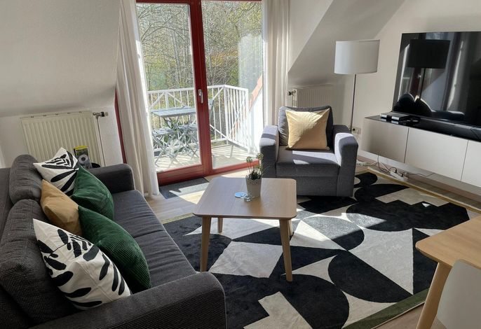 Ferienwohnung "Nils Holgerson" mit Balkon zwischen Strand, Wald & Wiese im Südosten der Insel Rügen!