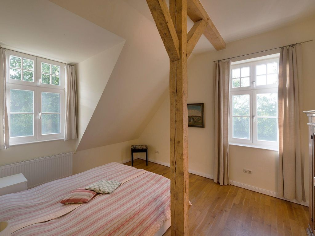 Rügen Ferienwohnung 7 am Wasser Gut Grubnow mit Balkon WLAN und Sauna detail 4